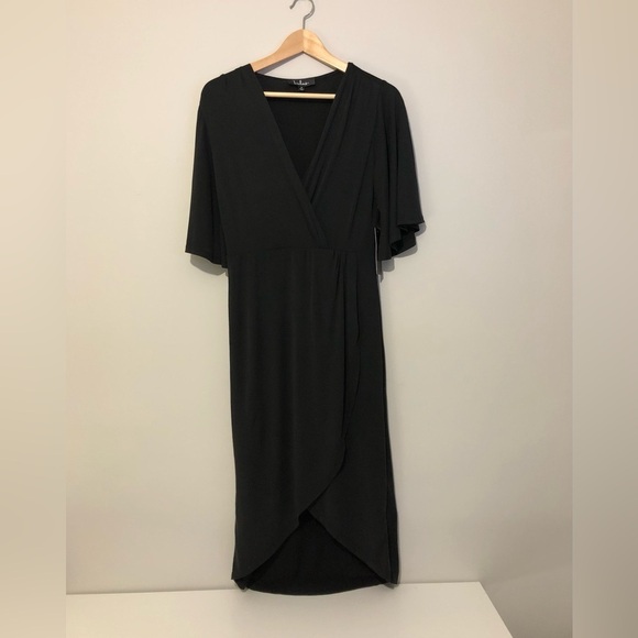 NWT Lulus Lightweight Size Small Long Black Dress - Picture 1 of 12